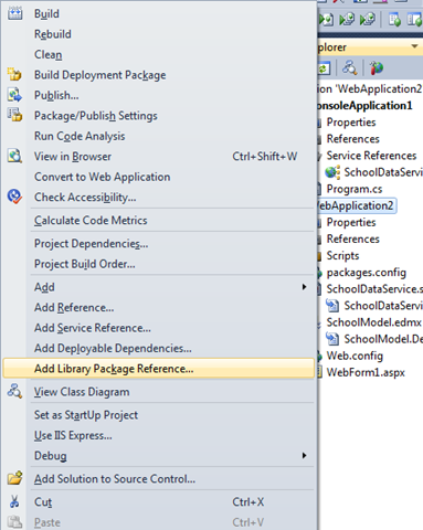 Add Library Package Reference
