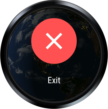 Exit action button