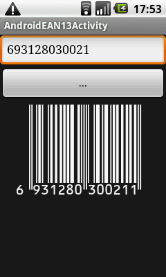 Activity with barcode