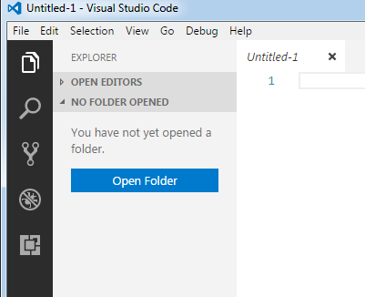 Open Folder in VS Code