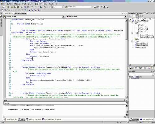 Visual Studio project screenshot