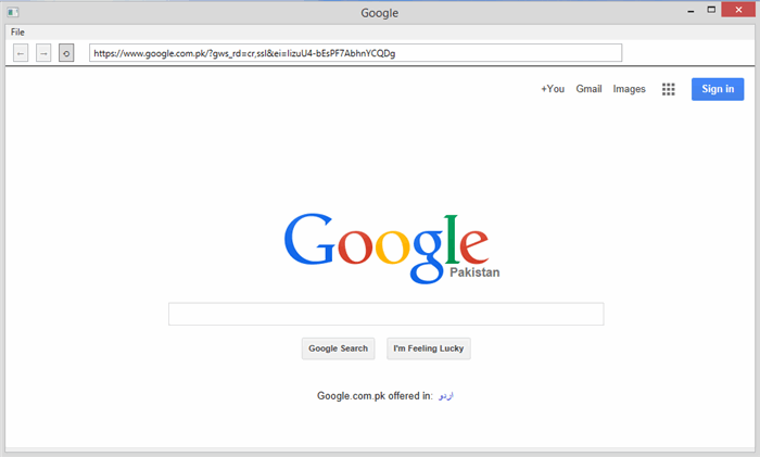 Main Page (Google Homepage)
