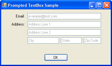 PromptedTextBox Sample