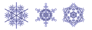 Snow generatedd using fractals