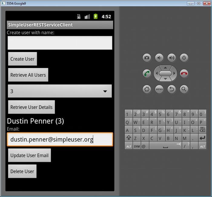Android client view 1