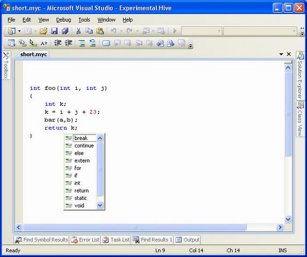 Visual Studio - My C Programming Language