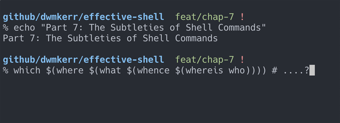 Effective Shell Part 7: The Subtleties of Shell Commands
