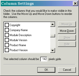  [Default column settings dlg - 10K] 