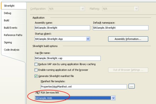 How to update ria services link after renaming web application.