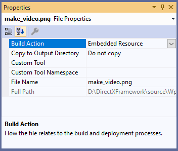 Embedded resource in Visual Studio